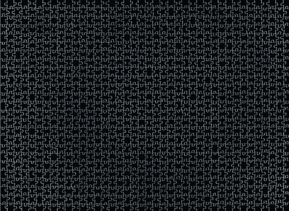 Nova Puzzle 1000 Parça İmkansız Puzzle - Siyah - Fantastik Kesim - Resim 3