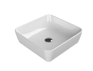 Cerastyle Turkuaz One Tezgah Üstü Lavabo 46*46 Cm (B.Deliksiz)