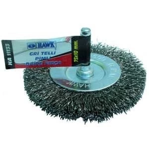Hawk 60*8mm Gri Telli Pimli Daire Fırça // HA-11131