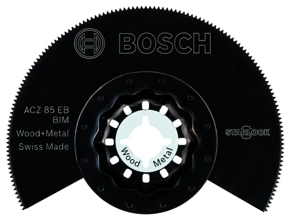 Bosch - Starlock - ACZ 85 EB - BIM Ahşap ve Metal İçin Segman Testere Bıçağı, Bombeli 1'li