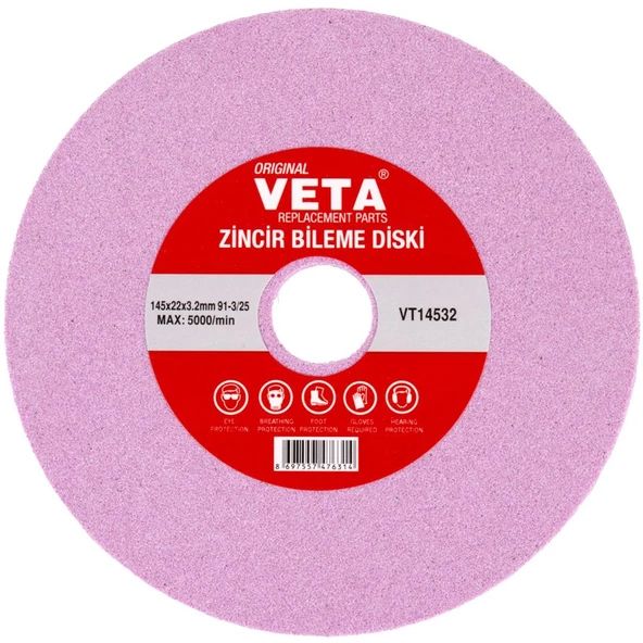 Veta VT14532 Zincir Bileme Diski 145x22x3.2mm 91 - 3/25