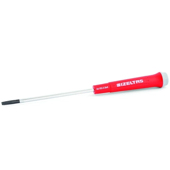 İzeltaş 4500 Elektronikçi Tip Düz Uçlu Klemens Tornavida 4x125mm