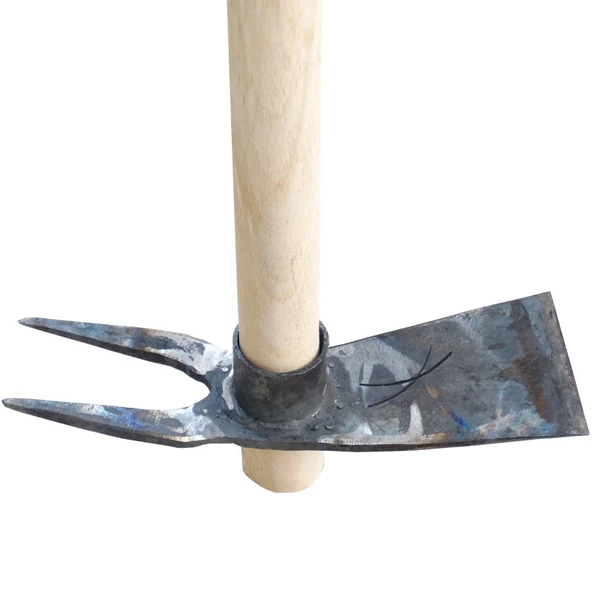 Ramazan Çatal Çapa Dövme Çelik Ağaç Saplı 110cm - 2