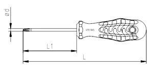 İzeltaş 4120 Yıldız Tornavida Kraft Ph2 6x200mm - 2