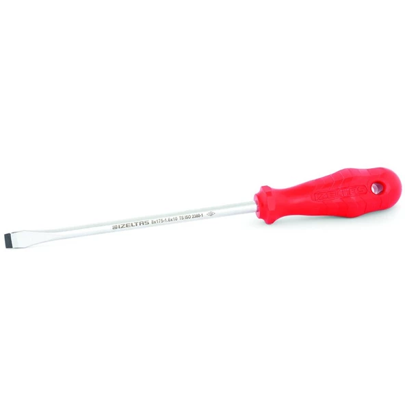 İzeltaş 4300 Düz Uçlu Tornavida Opak Seri 5x125mm