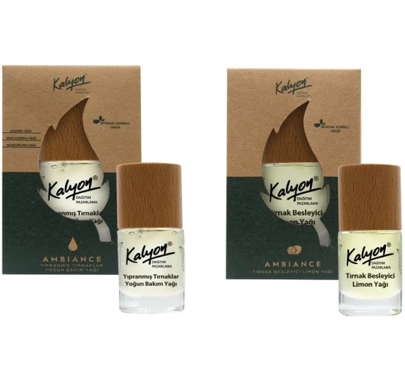 Kalyon Bitkisel Yıpranmış Tırnaklar Yoğun Bakım Yağı 11 Ml+Tırnak Besleyici Limon Yağı 11 Ml ürün görseli