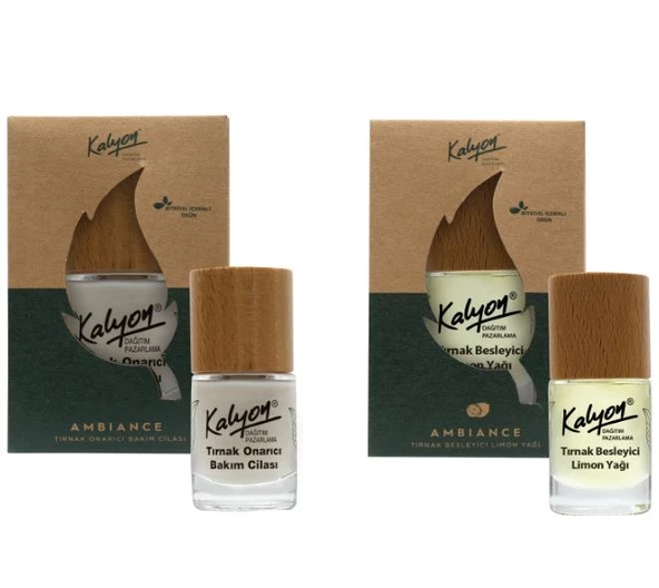 Kalyon Bitkisel Tırnak Onarıcı Bakım Cilası 11 Ml+Tırnak Besleyici Limon Yağı 11 Ml ürün görseli 1
