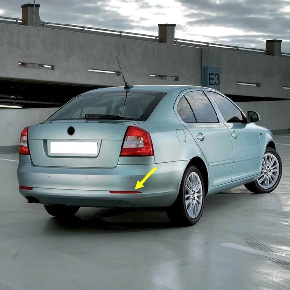 Skoda Octavia 2 2009-2012 Arka Tampon Sağ Alt Köşe Reflektörü 1Z0945106A