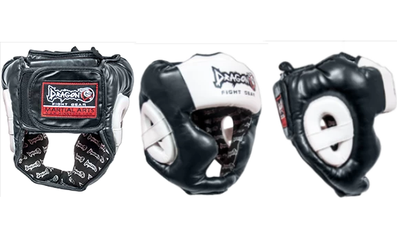 DragonDo 11745-P Yanakları Kapalı Kask Muay Thai, Kick Boks Kaskı - 4