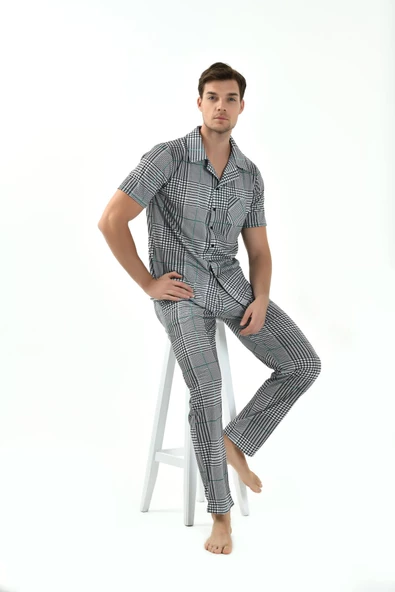 YENİ İNCİ ERKEK 3LÜ PİJAMA TAKIM EPJ812 - 2