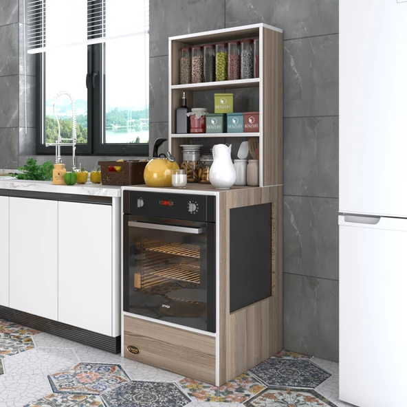 Kenzlife ankastre fırın dolabı nevgece crd 165*60*56 mutfak eko düz