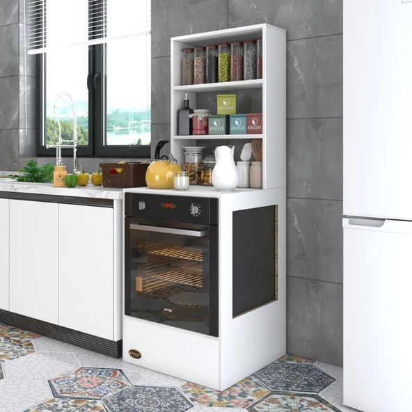 Kenzlife ankastre fırın dolabı nevgece byz 165x60x56 mutfak eko düz
