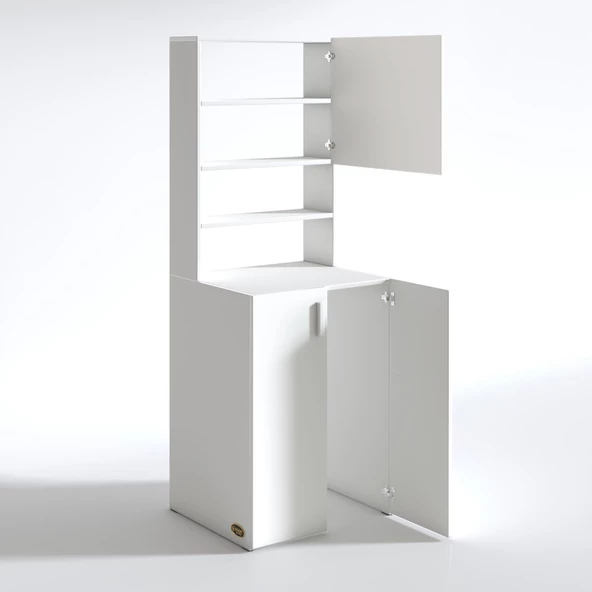 Kenzlife Çamaşır Makinesi Dolabı Kasparov Byz 180*066*55-20 Banyo Kapaklı Arkalıksız - 4