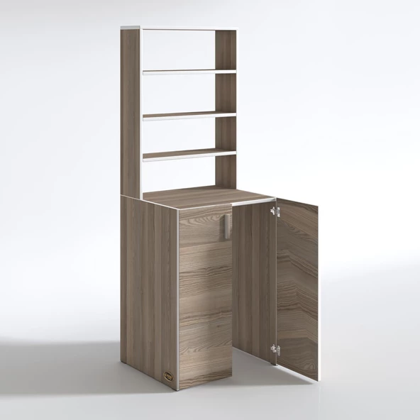 Kenzlife çamaşır makinesi dolabı kasparov crd 180*066*55-20 banyo kapaklı arkalıksız - 4