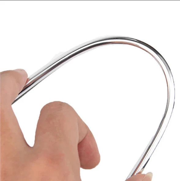 Araç İçi Dışı Geçmeli Krom Ftili 15metre Koruyucu U Tipi Nikelaj Çıta 15MT - 3