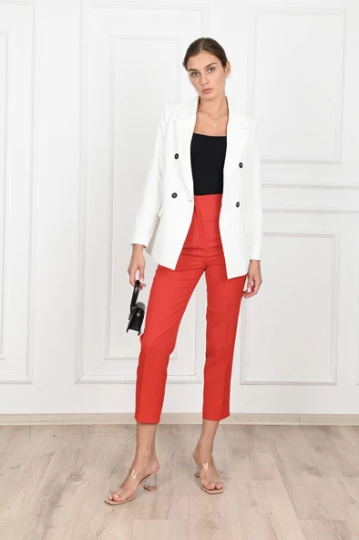 Kadın Astarlı Blazer Ceket 0101-22 - 7