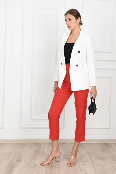 Kadın Astarlı Blazer Ceket 0101-22 - 6