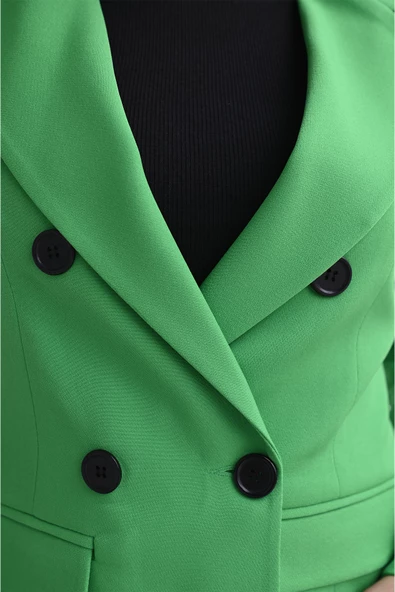 Kadın Astarlı Blazer Ceket 0101-22 - 9