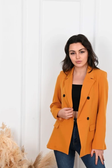 Kadın Astarlı Blazer Ceket 0101-22 - 4