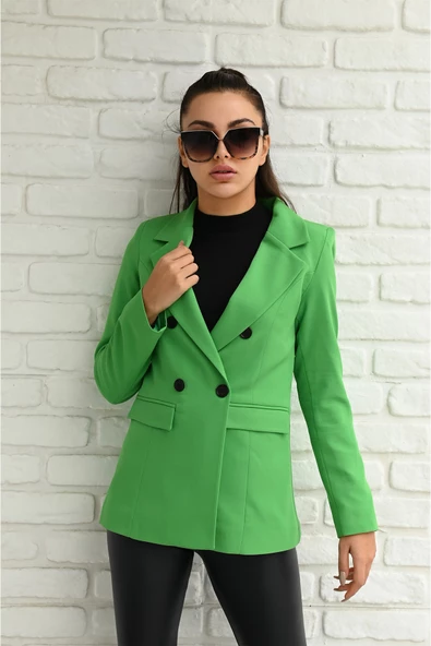 Kadın Astarlı Blazer Ceket 0101-22 - 10