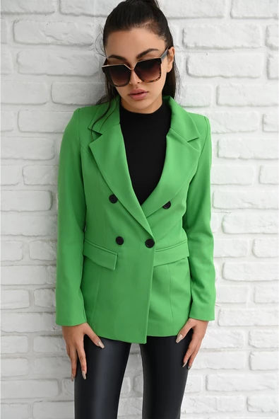 Kadın Astarlı Blazer Ceket 0101-22 - 11