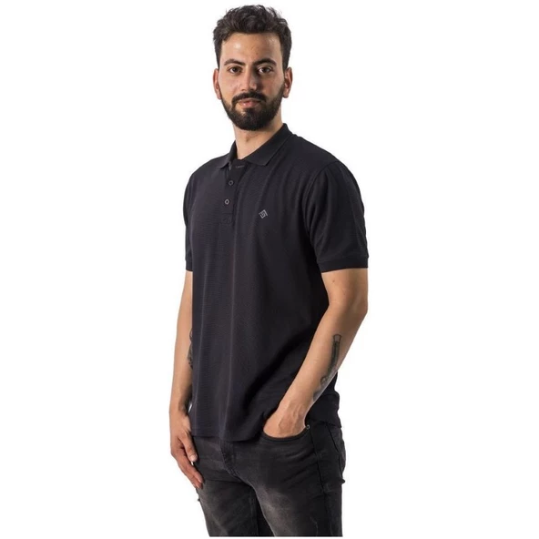 Freecamp Breeze Erkek Polo T-Shirt Siyah 105394 - Resim 2