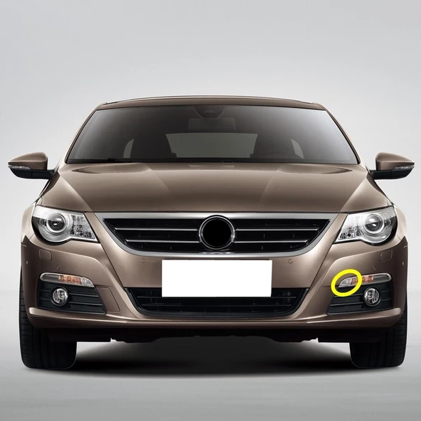 VW Passat CC 2009-2012 Ön Tampon Sol Sinyal Yanı Reflektörü 3C8807717