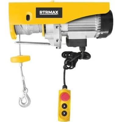 Rtrmax Rtm480 Elektrikli Vinç 1300W Bakır Sargı 20m 800kg Sarı