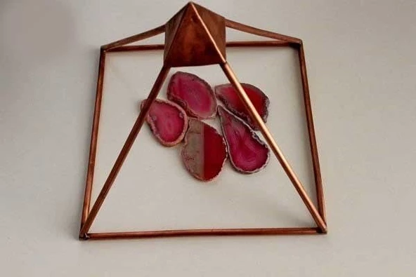 Bakır Piramit KEOPS El Yapımı - Resim 7