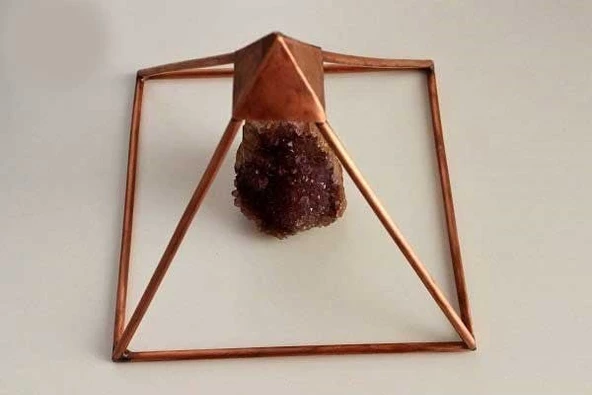 Bakır Piramit KEOPS El Yapımı - Resim 11