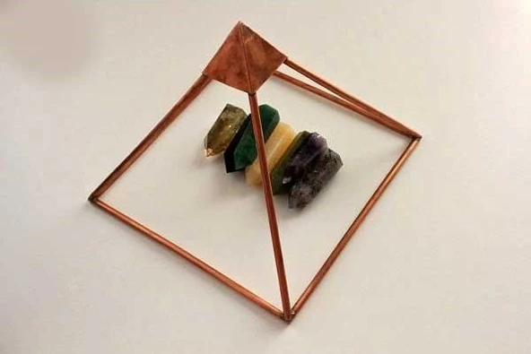 Bakır Piramit KEOPS El Yapımı - Resim 8