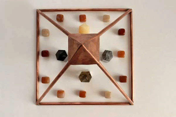 Bakır Piramit KEOPS El Yapımı - Resim 10