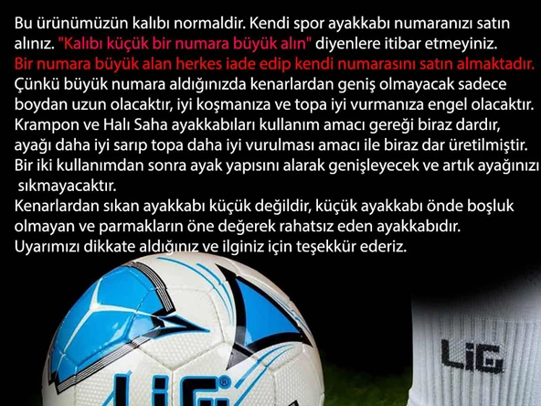 Lig Krampon Ayakkabı Sarı 56 Soma-Krp - 5