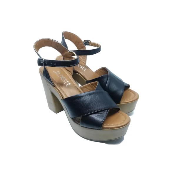 Janestt Kadın Hakiki Soft Deri Konfort Sandalet 145-06-V71 - 2