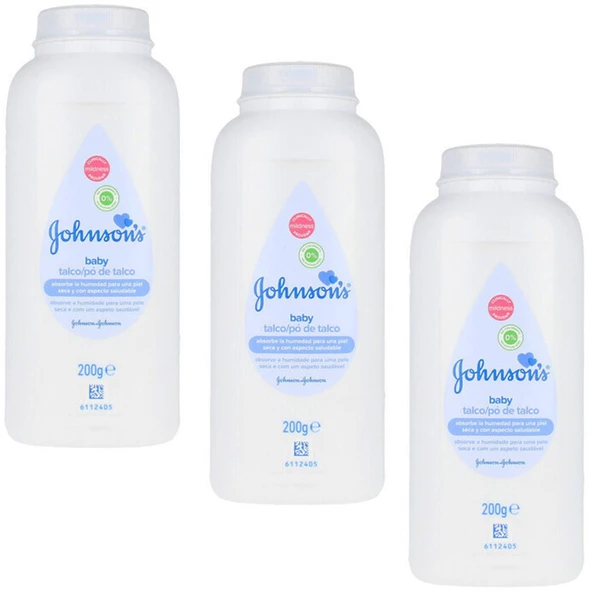Johnsons Baby Bebek Pudrası 200 gr 3 ADET