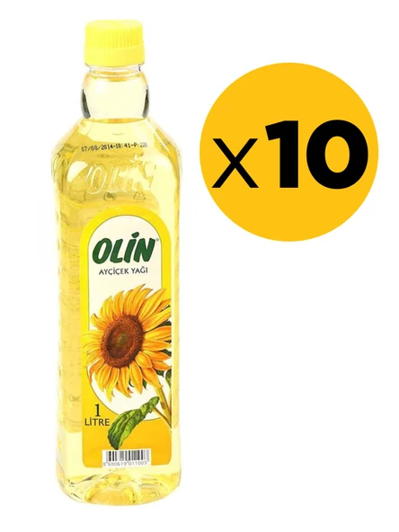 OLİN Ayçiçek Yağı 1 Lt X 10 Adet