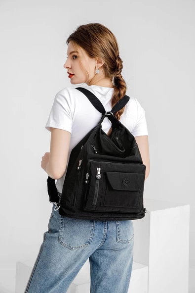 Smbyb1205-0086 Hardal Kadın Omuz Ve Sırt Çantası - 12