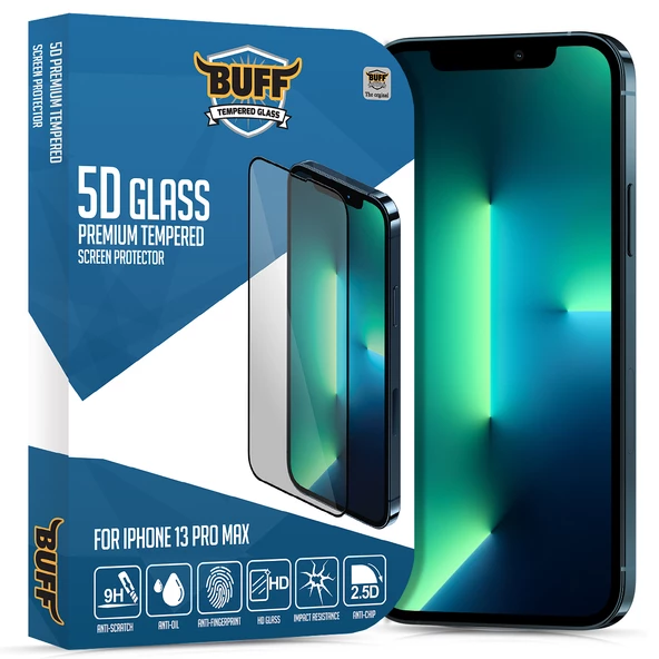 Buff Iphone 13 pro max 5D glass Ekran Koruyucu