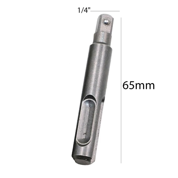 Nt Tools 1/4" Sds Saplı Lokma Adaptörü 65 mm Çelik Matkap Ucu (NCSLA14) - 2