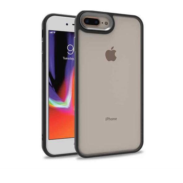 Apple iPhone 7 Plus Kılıf Flora Buton,Kenar Çevresi Renkli Kılıf - Resim 6