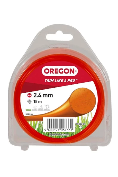 Oregon 69-380-RD Kırmızı Misina 2.7mm x 15 m