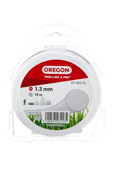 Oregon 69-482-CL Beyaz Misina 1.3mm x 15m