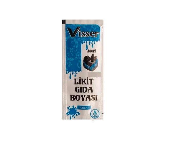 Visser Likit Gıda Boyası (12 ml) Mavi