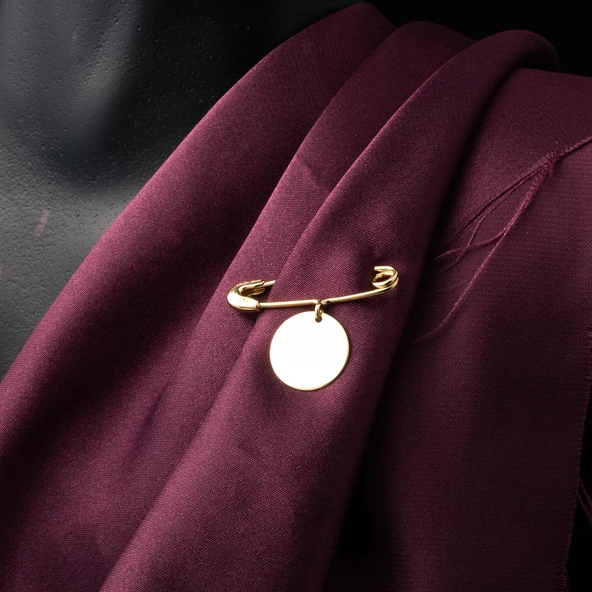 Yazı Yazılabilen Altın Çengelli İğne - Resim 2