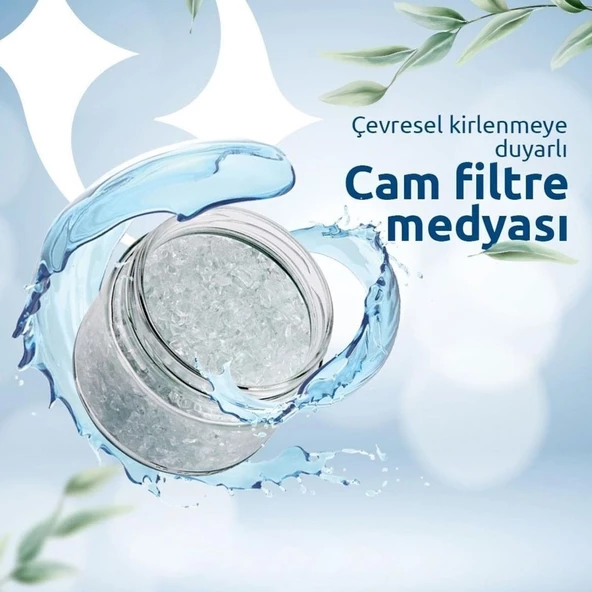 25 Kg Cam Filtre Medyası (1.20-3.20 mm) Havuz Filitre Temizleme Su Arıtma Filtrasyon Filtreleme Kumu - 2