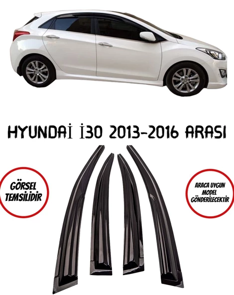 Hyundai i30 Cam Rüzgarlığı 4lü 2013-2016 Arası