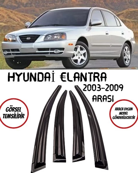 Hyundai Elantra 2003 Cam Rüzgarlığı 4lü Takım