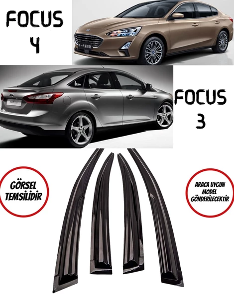 Ford Focus 3-4 Cam Rüzgarlığı 2011-2018 Arası 4 Lü Takım HB-SD