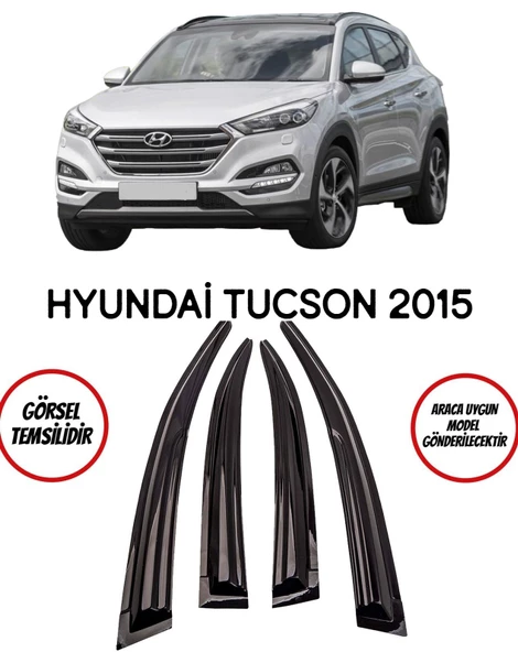 Hyundai Tucson 2015 -2021 arası  Cam Rüzgarlık 4 lü Takım