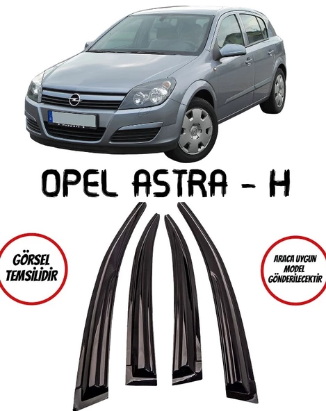 Opel Astra H Cam Rüzgarlığı 4lü